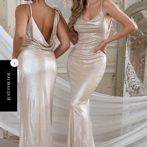 Champagne/Gold Shimmer dress